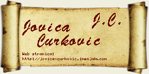 Jovica Ćurković vizit kartica